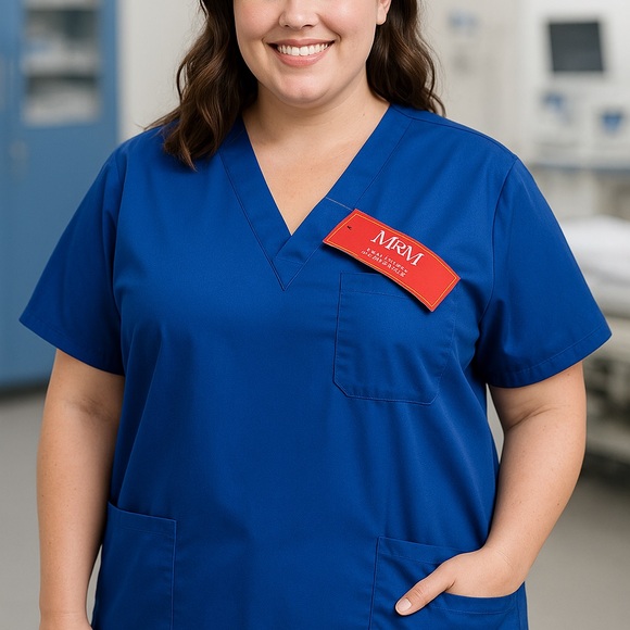 M&M'S Tops - M&M Scrubs Classic Comfort‎ Top – Size 2X – Royal Blue – NWT